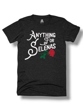 One Messy Bun Women’s Anything for Selenas Grey T-Shirt Selena Quintanilla